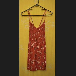 Forever 21 Mini Maroon Spaghetti Strap Dress